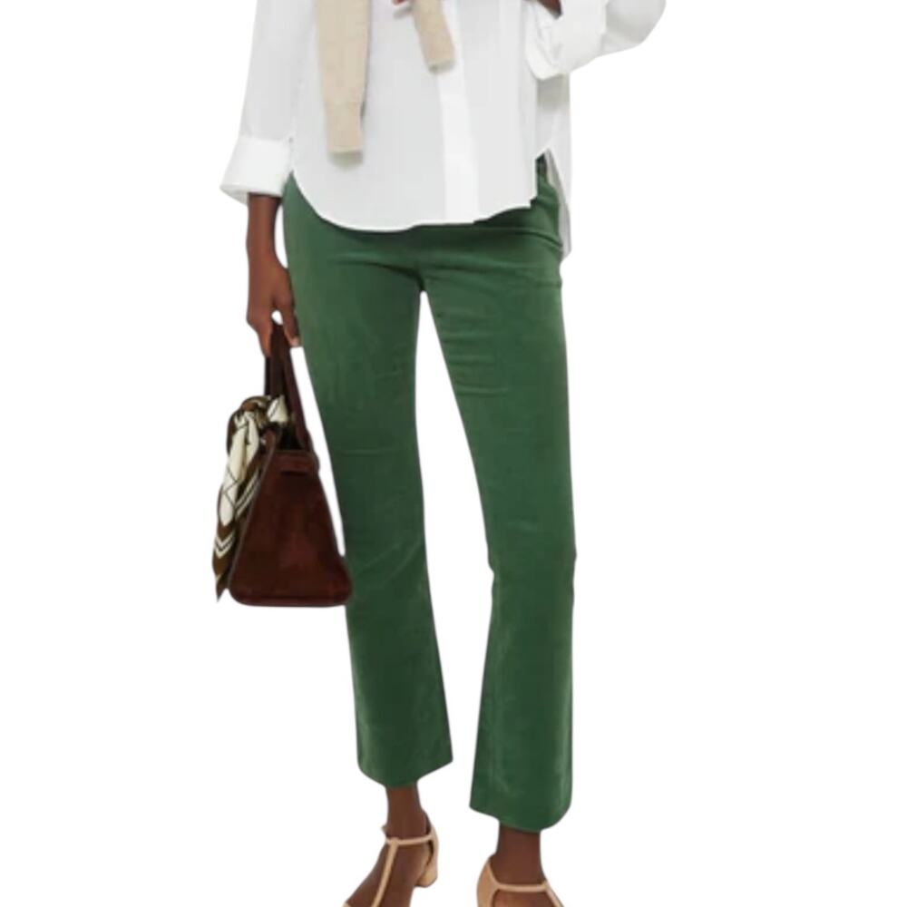 Tuckernuck Corduroy Ashford Kick Flare Pants Green Stretch Womens Size XXL